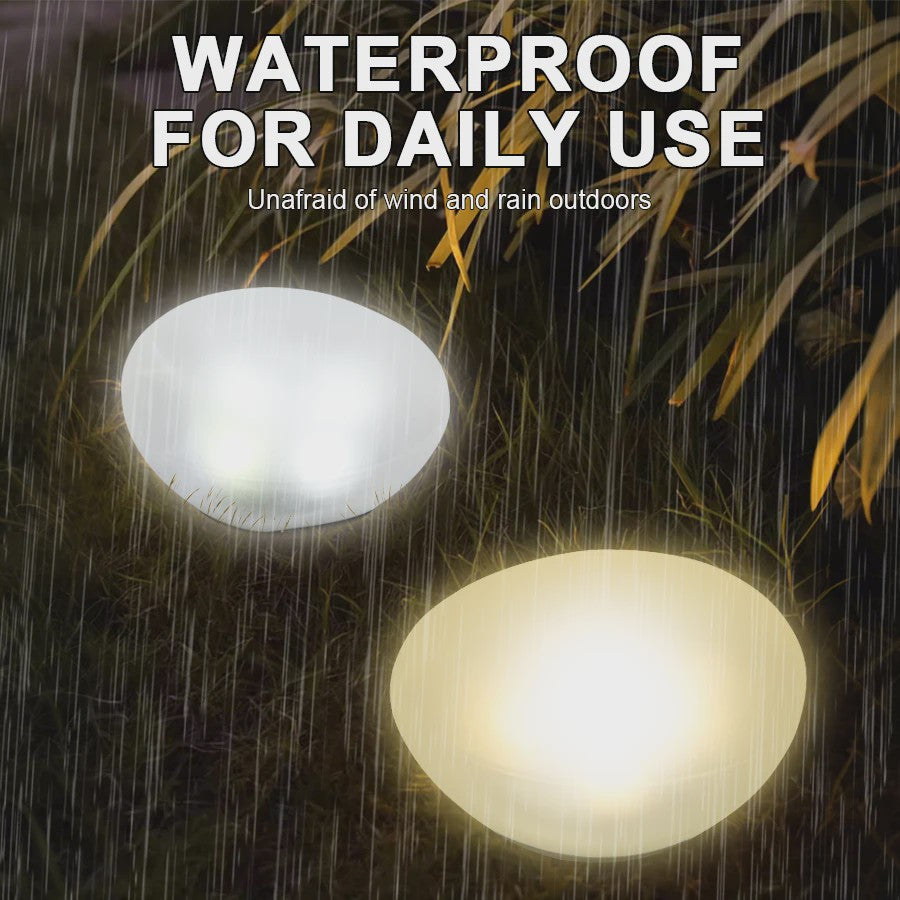 Solar Tuinlamp Steen - Decoratieve LED Verlichting voor Buiten