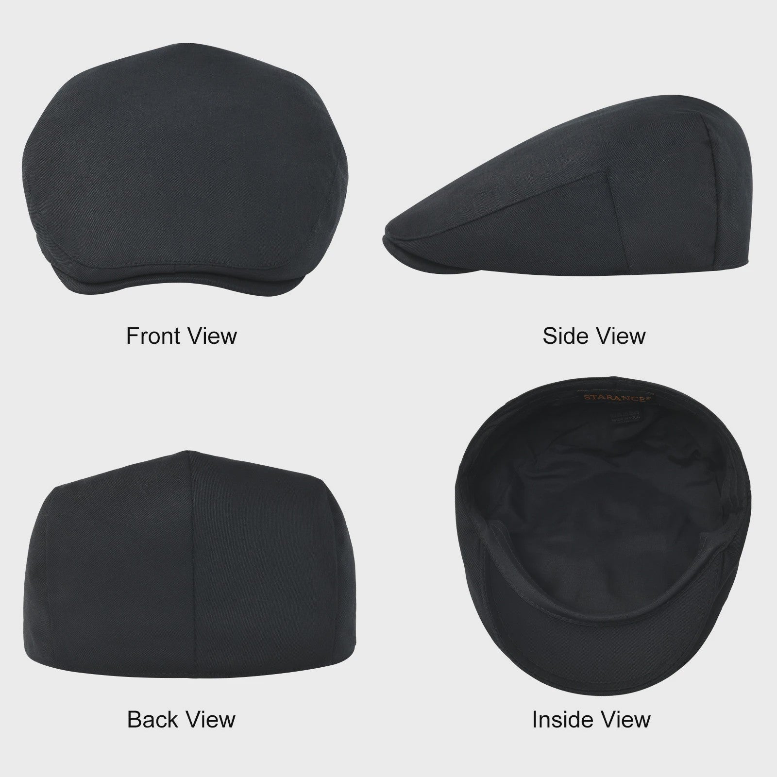 Heren Katoenen Zomer Pet - Ivy Gatsby Stijl Flat Cap