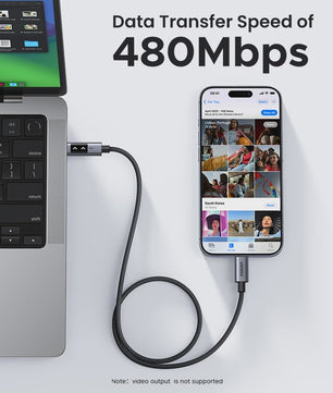 UGREEN UNO USB-C naar USB-C Kabel - 100W PD Snelladen & Data - 0.5-3M