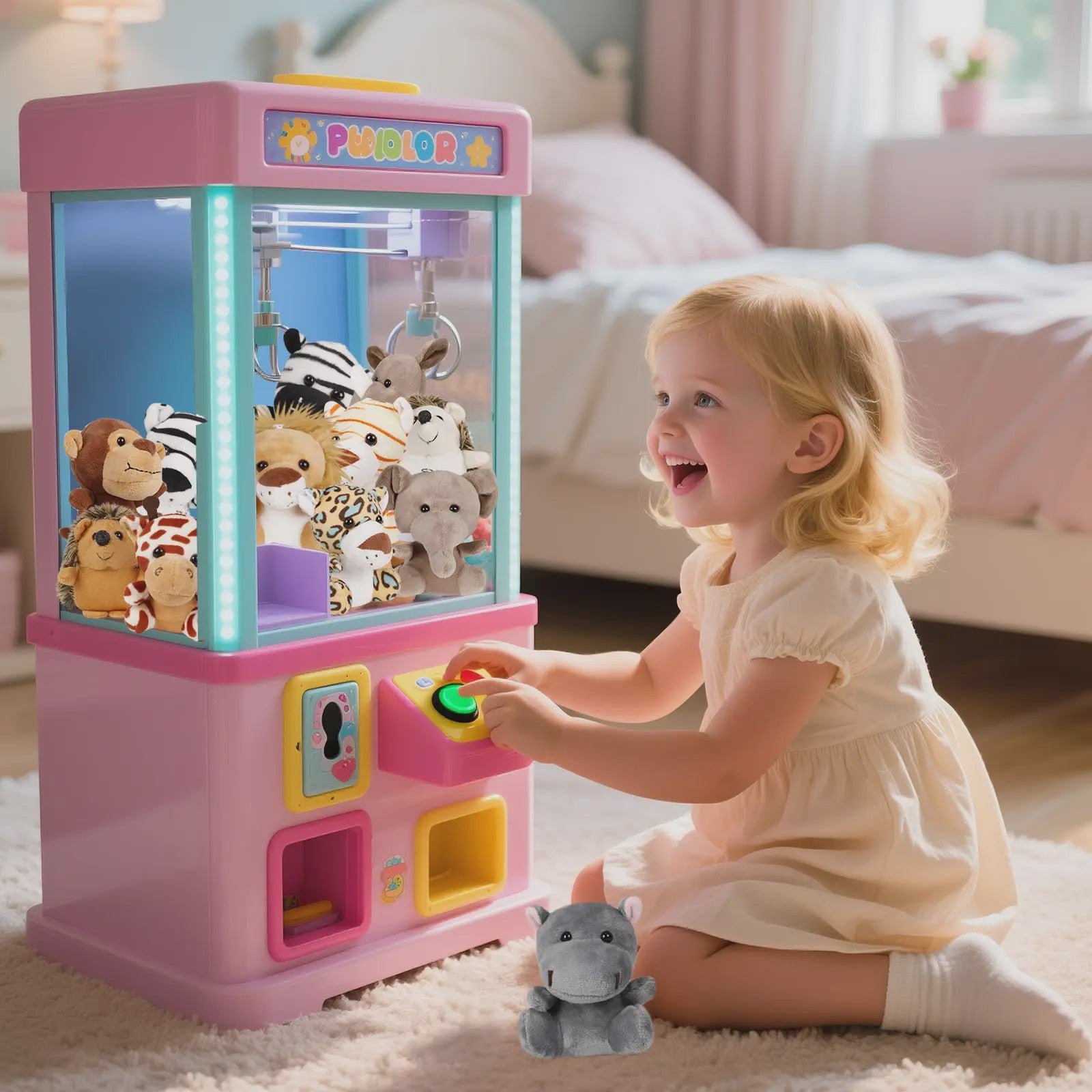 Knuffel Safari Dieren Set - 12cm Mini Pluche Speelgoed voor Feestjes, Cadeautjes & Kinderen