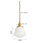 Japanse Glazen Hanglamp – Minimalistisch Nordic Design – LED E27 – Verstelbaar Snoer 200 cm – Sfeervolle Interieurverlichting