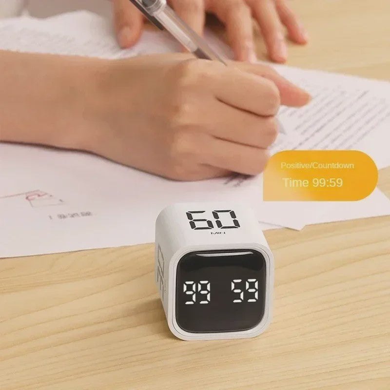 Slimme Kubus Timer met LED Display en Gravity Sensor - Perfect voor Studie, Werk en Koken