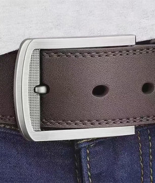Luxe Heren Riem Echt Leer - Stijlvolle Zakelijke Mode Riem voor Jeans
