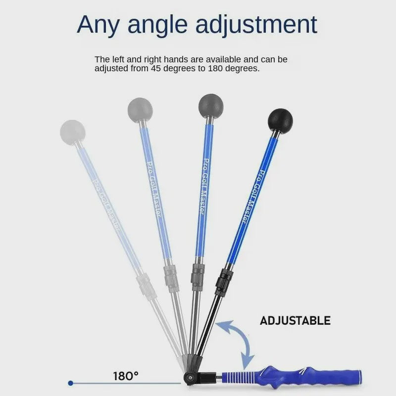 PGM Golf Swing Trainer - Verstelbare Lengte & Hoek voor Beginners (Links/Rechts)
