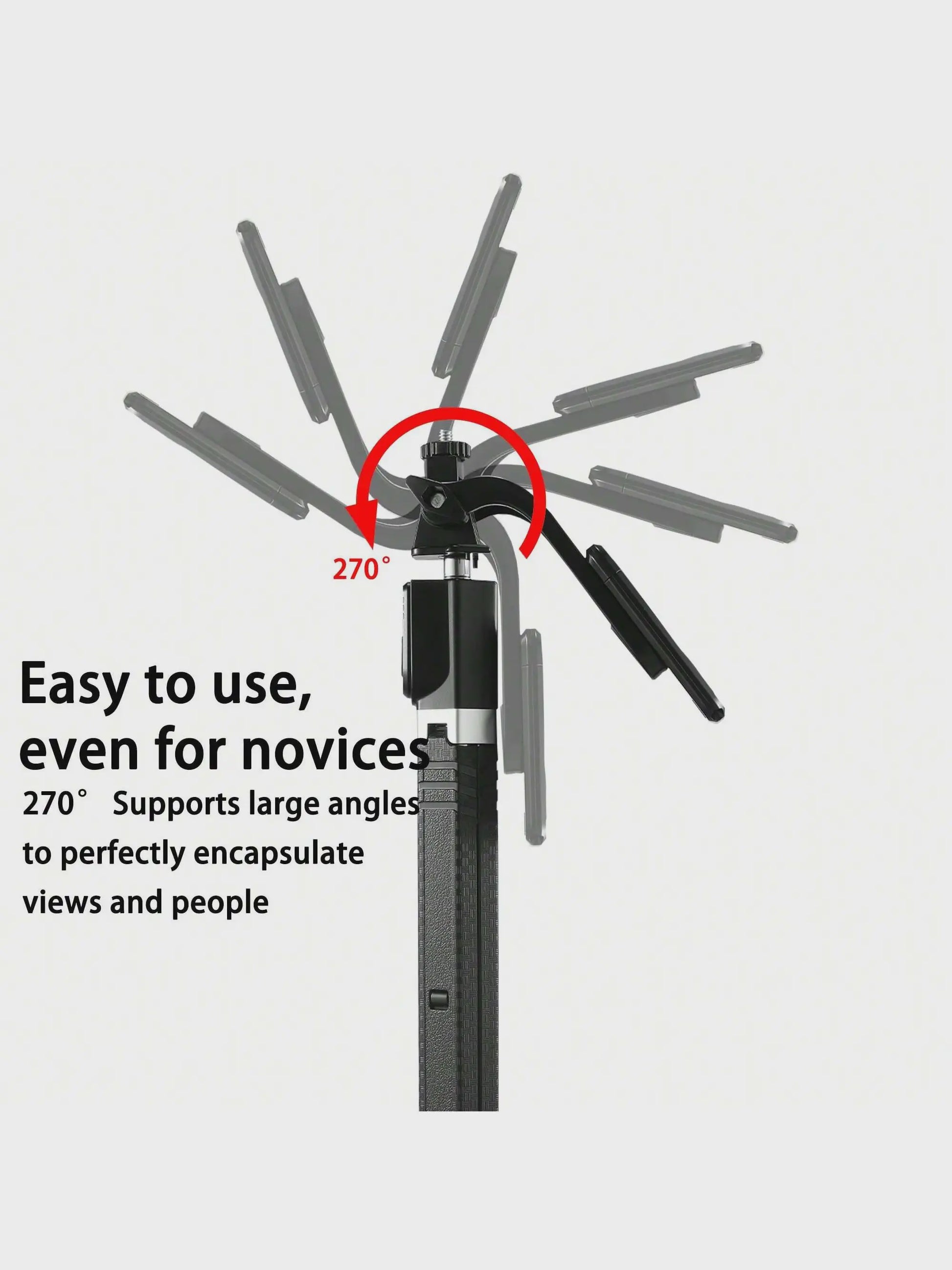 170cm Selfie Stick Statief met Draadloze Afstandsbediening - Draagbaar & Compatibel