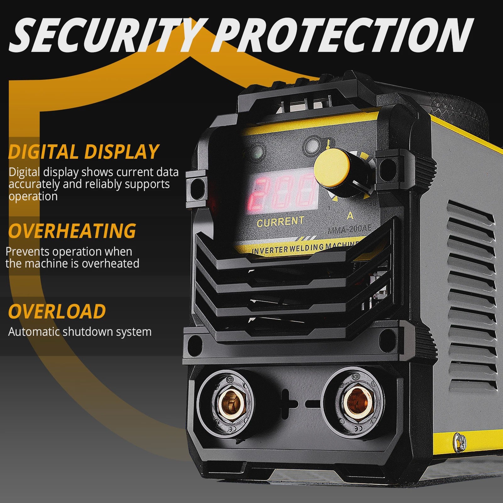DEKO MMA Lasmachine 200A DC Inverter IGBT - Lichtgewicht & Efficiënt Lassen