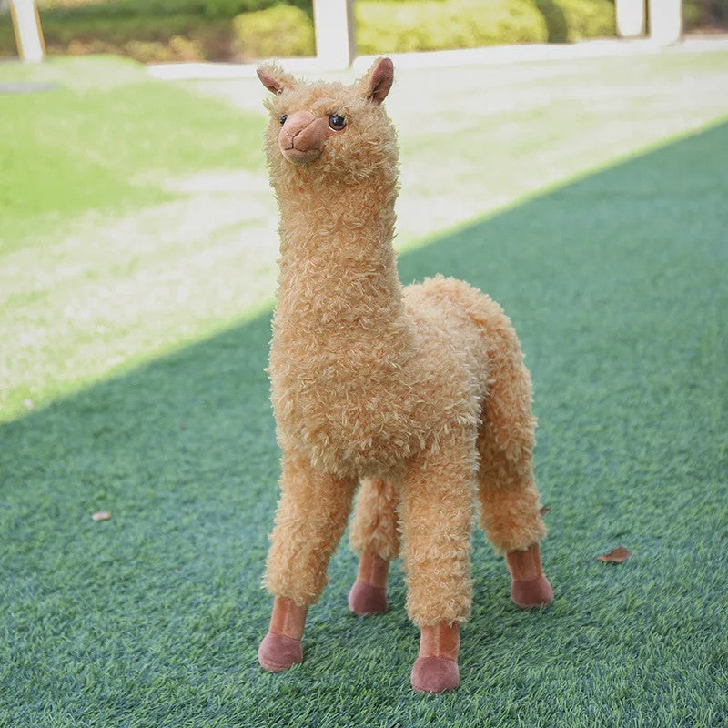 Pluche Alpaca Knuffel - Levensechte Llama Speelgoed in Verschillende Maten (38-140cm)