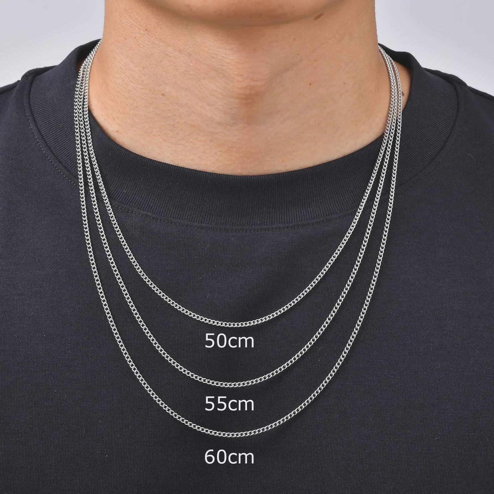 Heren Ketting RVS Waterdicht - Stijlvolle Link Chain in Diverse Lengtes (45-80cm)