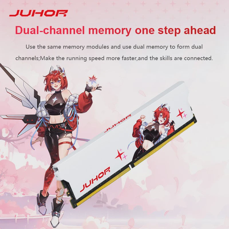 JUHOR DDR4 8GB 3200MHz CL16 Desktop RAM - Hoge Prestaties & Stabiliteit