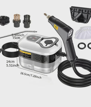 Krachtige 2500W Hogedruk Stoomreiniger - Multifunctioneel & Hittebestendig voor Huis & Auto