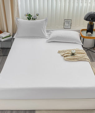 Hoeslaken met Elastische Band - Effen Kleur, Antislip & Verstelbaar voor Alle Bedden