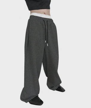 Herfst/Winter Heren Broek - Losse Pasvorm, Elastische Tailleband & Zakken