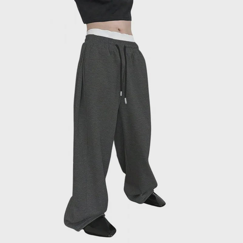 Herfst/Winter Heren Broek - Losse Pasvorm, Elastische Tailleband & Zakken