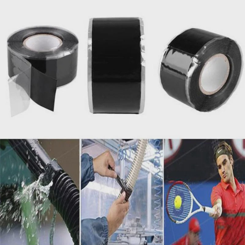 Zelflassende Siliconen Tape - Waterdicht, Hittebestendig voor Lekreparatie & Isolatie