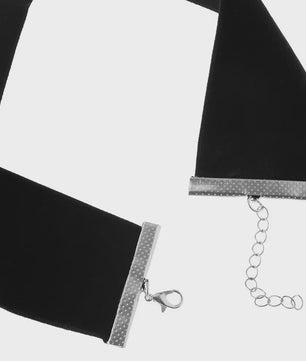 Zwarte Fluweel Choker Ketting - Gothic Stijl Halsband voor Dames en Meisjes