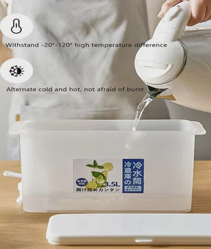 3.5L Waterdispenser met Kraan - Grote Sapcontainer voor Koude Dranken