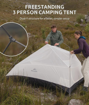 Naturehike Cloud Up PRO 3-Persoons Tent - Ultralicht & Waterdicht voor Outdoor Avonturen