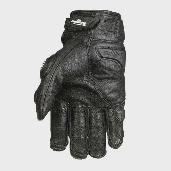 Leren Motorhandschoenen Zwart Wit - Racing & Touchscreen Compatibel
