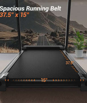 UMAY Loopband 3.0HP met 15% Hellingshoek, Opvouwbaar, 180kg Draagvermogen & LED Display - Ideaal voor Thuis Workout