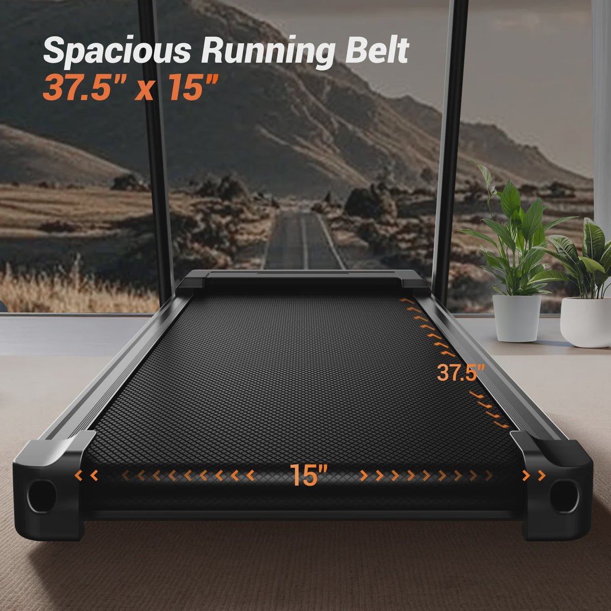 UMAY Loopband 3.0HP met 15% Hellingshoek, Opvouwbaar, 180kg Draagvermogen & LED Display - Ideaal voor Thuis Workout