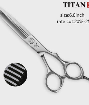 Titan Professionele Haar Schaar 6.0 Inch - VG10 Staal, Dunner Makend