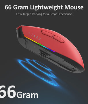 AJAZZ AJ139 V2 MC Ergonomische Gaming Muis - Lichtgewicht, Hoge Nauwkeurigheid & Tri-Mode Connectiviteit
