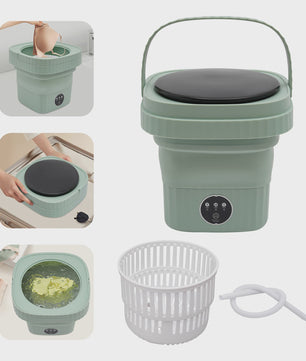 Opvouwbare Mini Wasmachine - Draagbare Compacte Washer met 3 standen voor Ondergoed, Babykleding & Reizen