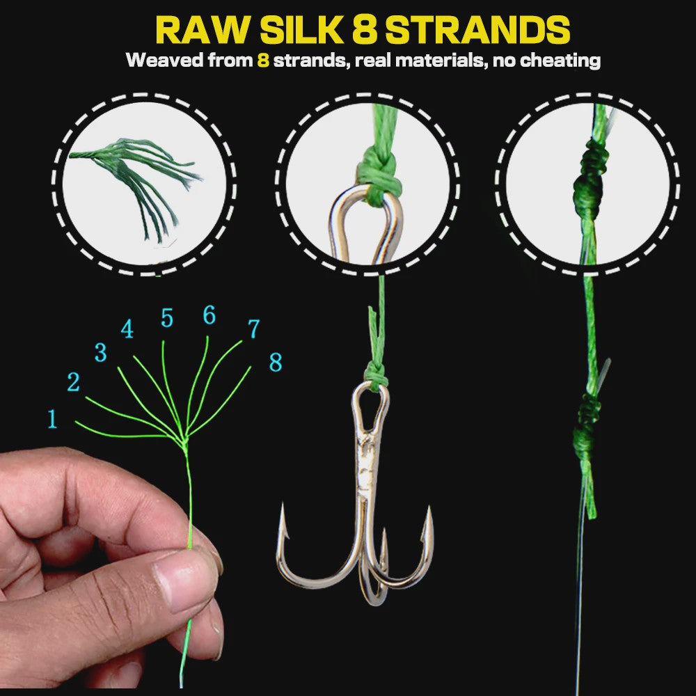 JOF X8 Gevlochten Vislijn - Super Sterk 8-Strands PE Multifilament - 18LB-78LB
