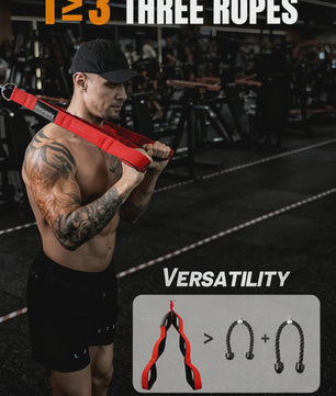 Heavy Duty Triceps Touw voor Kabelmachine - Fitness Pull Down Oefening voor Biceps, Triceps & Rug Training
