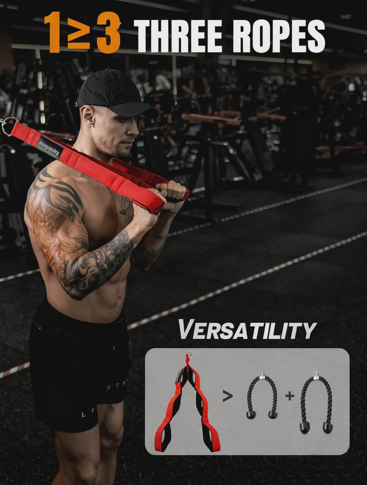 Heavy Duty Triceps Touw voor Kabelmachine - Fitness Pull Down Oefening voor Biceps, Triceps & Rug Training