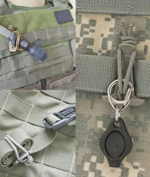 5-delige Rugzak Gesp Karabijnhaak Clips - Outdoor Nylon Camping Tas Hanger