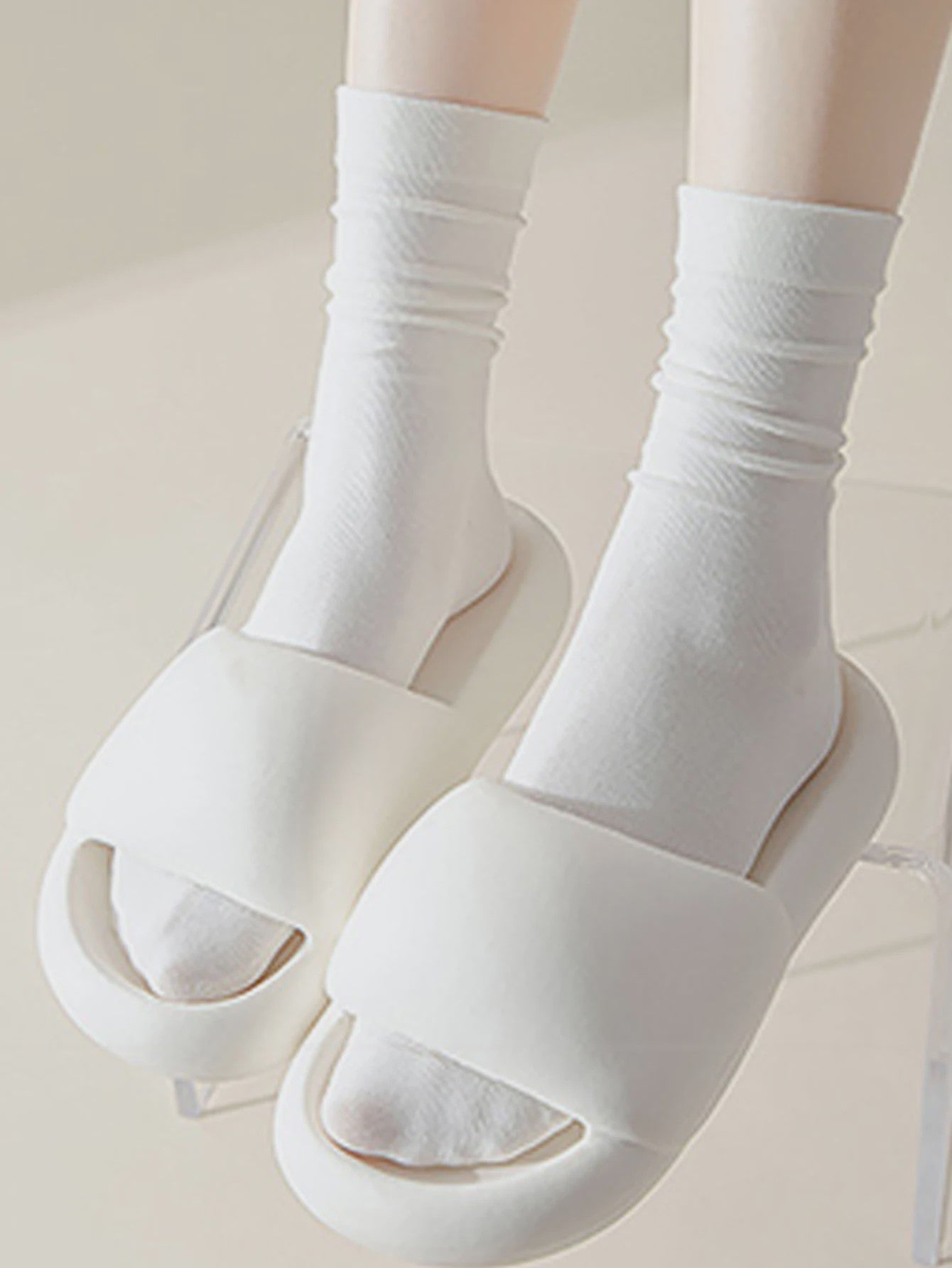 Dames Sokken Wit - 5/10/15/20 Paar - Koreaanse Stijl Mid-Calf