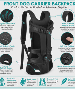 Draagbare Honden Rugzak Carrier voor Katten en Honden - Comfortabel en Veilig Reizen