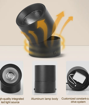 Opklapbare LED Downlight Spot - 7/10/15W - 3 Kleuren Licht - Plafondlamp