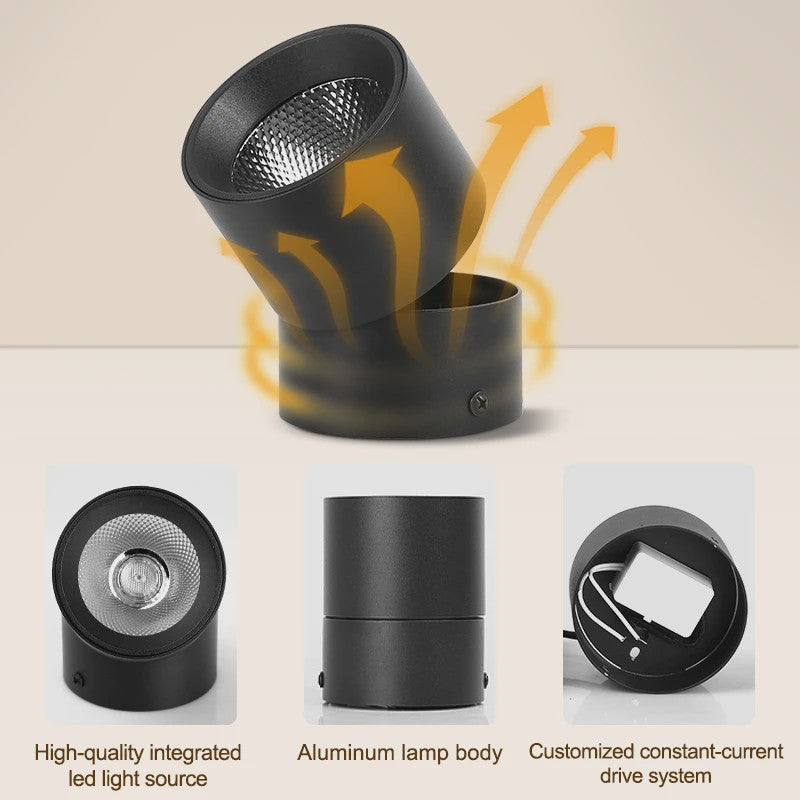 Opklapbare LED Downlight Spot - 7/10/15W - 3 Kleuren Licht - Plafondlamp