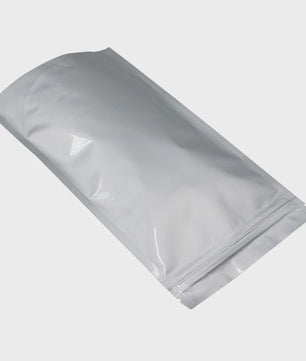 100x Zilveren Mylar Stand-Up Zakjes met Hersluitbare Zip Lock - Ideaal voor Voedselopslag