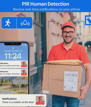 Slimme WiFi Video Deurbel met 1080P Camera, Tweeweg Audio & Nachtzicht - Tuya App