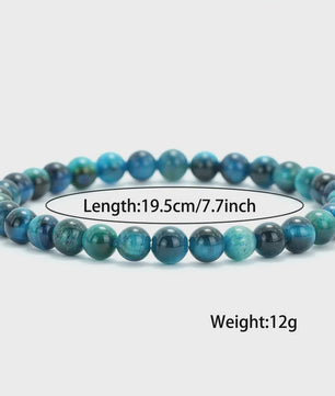 Premium Blauwe Tijgeroog Kralen Armband - Unisex, Meditatie & Helende Sieraden
