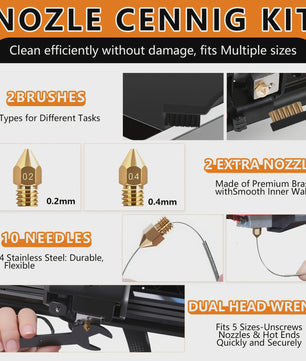 33-delige 3D Printer Gereedschapskit: Essentiële Accessoires voor FDM/SLA Printers