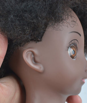 Professionele Pruikenkop met Afro Haar - Trainingshoofd voor Haarstylisten en Vlechters