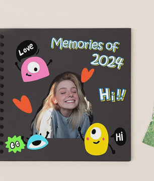 8 Inch (20cm) DIY Scrapbook Fotoalbum - Hardcover Kraftpapier, 40 Pagina's voor Knutselen & Jubilea