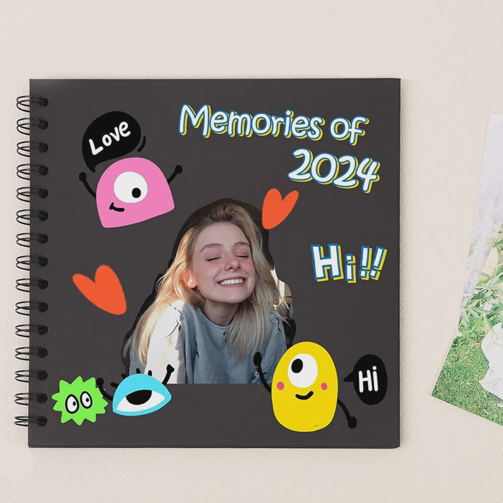 8 Inch (20cm) DIY Scrapbook Fotoalbum - Hardcover Kraftpapier, 40 Pagina's voor Knutselen & Jubilea