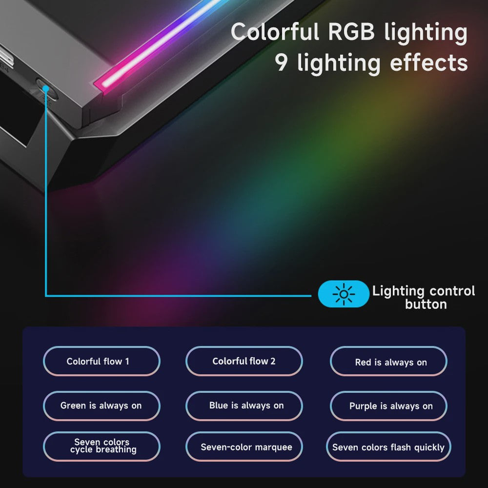 Monitorstandaard met USB 3.0 Hub en RGB Verlichting - Opklapbaar Bureau Organizer