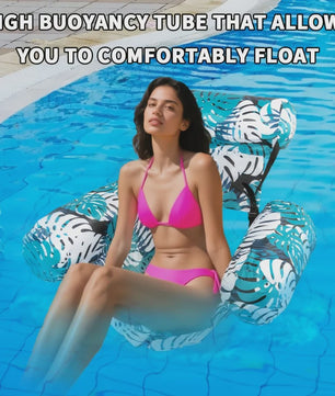 Opblaasbare Lounge Stoel - Opvouwbaar & Draagbaar Zwembad Drijver voor Zomerplezier