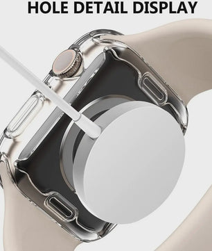 Transparante Beschermhoes Case voor Apple Watch 45/44/41/40mm - Serie 8/7/SE/6/5/4/3