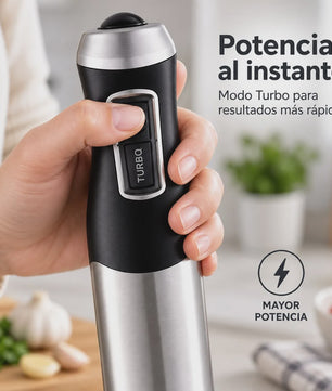 Krachtige 1500W Staafmixer met Turbo, RVS Bladen & Afneembare Arm - Ideaal voor Smoothies, Soepen en Sauzen