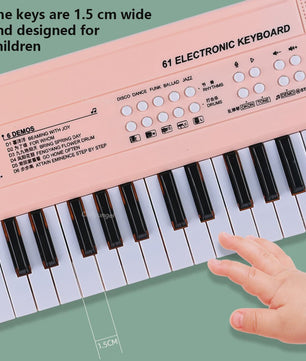 37 Toetsen Kinder Keyboard met Microfoon - Oplaadbaar Muziek Speelgoed