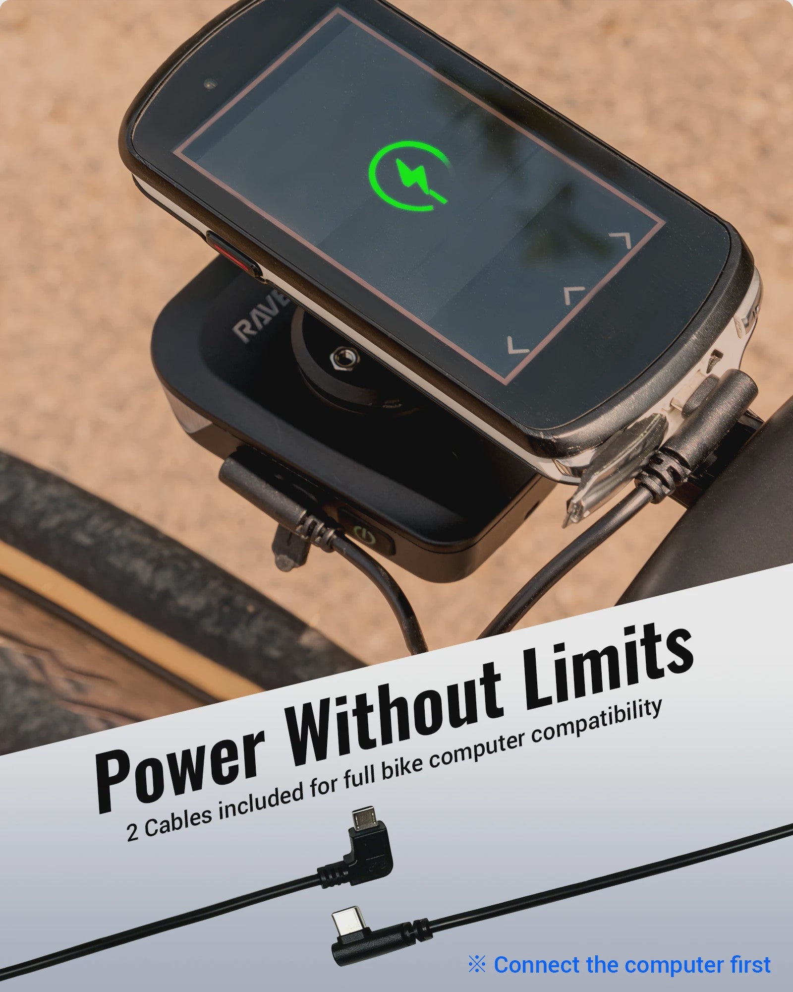 RAVEMEN FR1100 SE Fietslamp - 1100 Lumen, USB-C, GPS Compatibel, Automatisch Aan/Uit