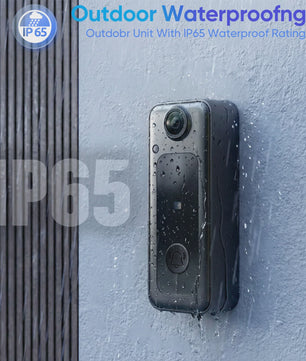 Draadloze Videodeurbel met 4.3'' Scherm - HD Beeld, Tweeweg Audio & Nachtzicht - Geen WiFi Nodig