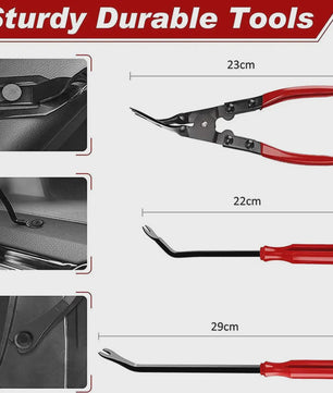 38-delige Auto Interieur Demontage Kit: Kunststof Trim Verwijderaar & Clips Trekker Set